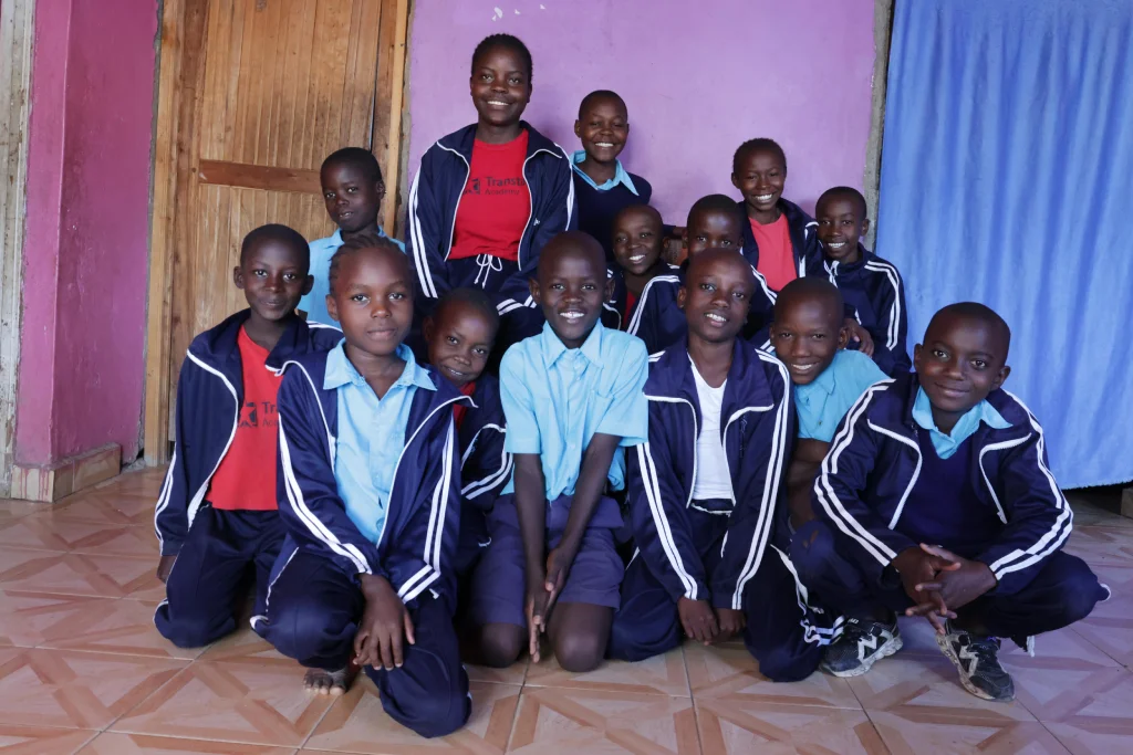 united hope family children in school uniform